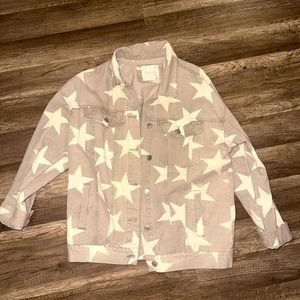 NWOT ALTER’D STATE GREY STAR JEAN JACKET
